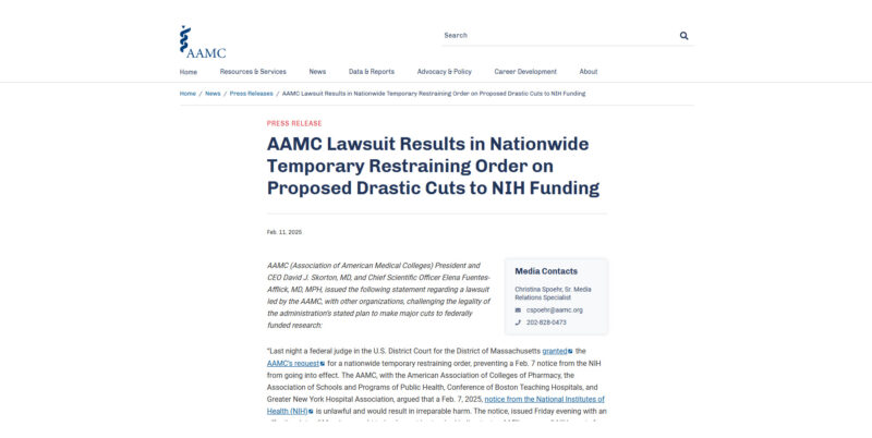 AAMC Lawsuit Result