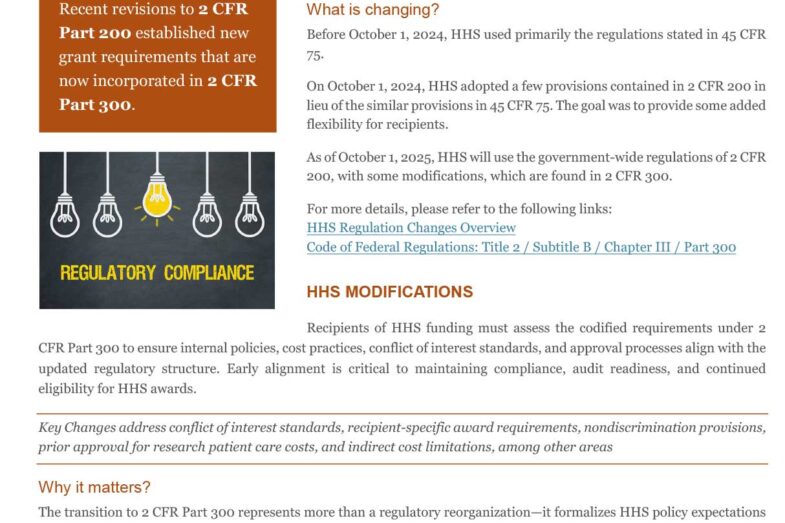 FEDERAL GRANT REGULATIONS