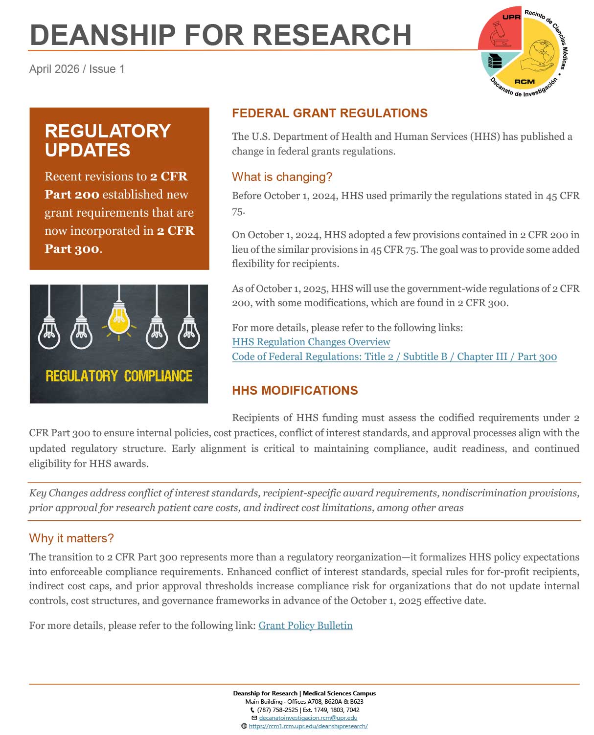 FEDERAL GRANT REGULATIONS