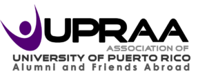 Logo of the Association of University of Puerto Rico Alumni and Friends Abroad (UPRAA)