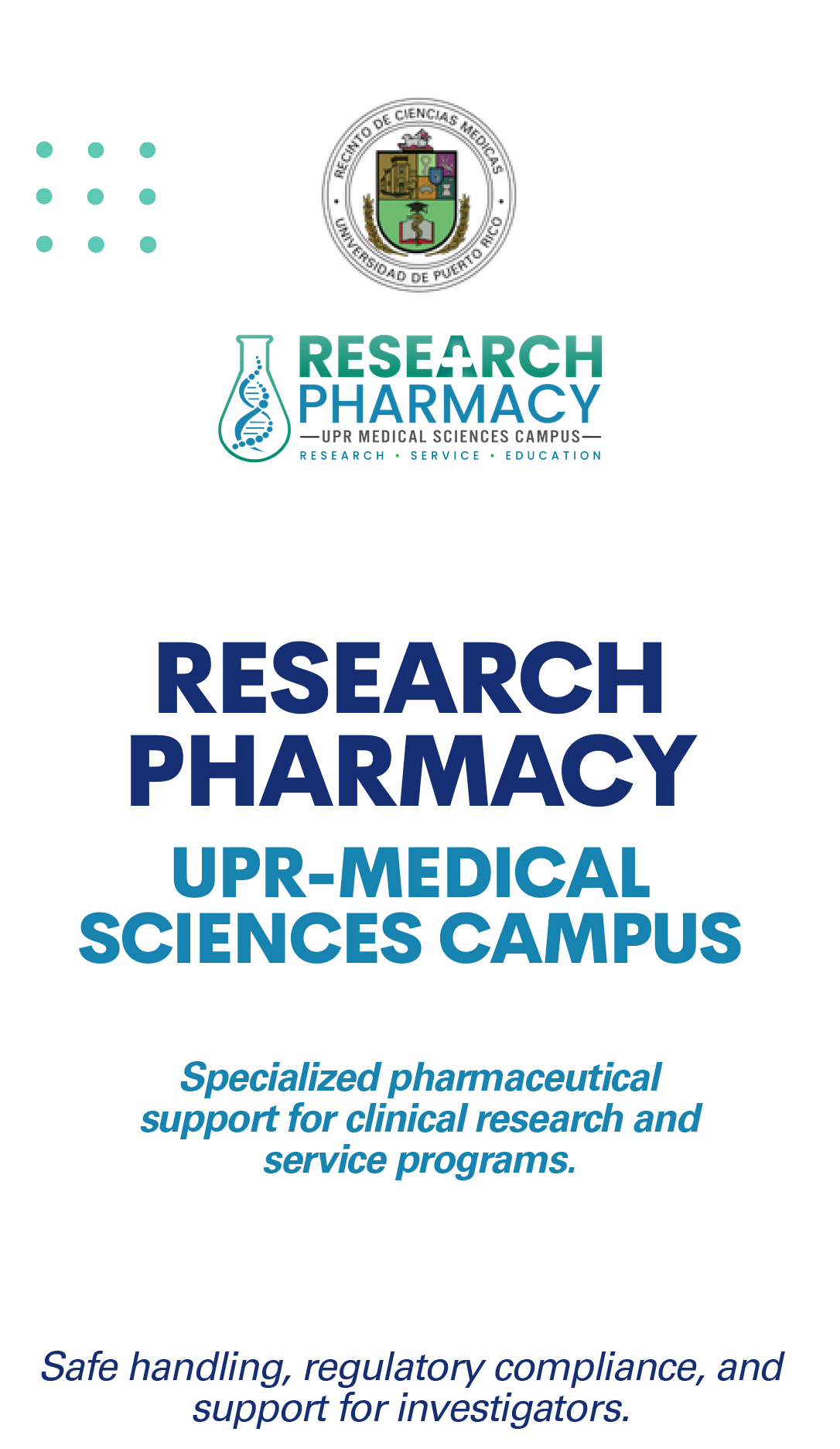 UPR MSC Research Pharmacy RCM brochure page